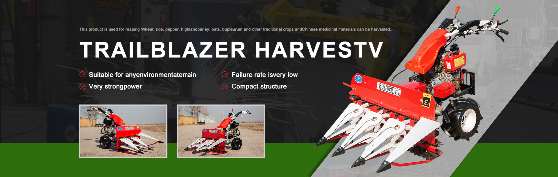 mini harvester combine price