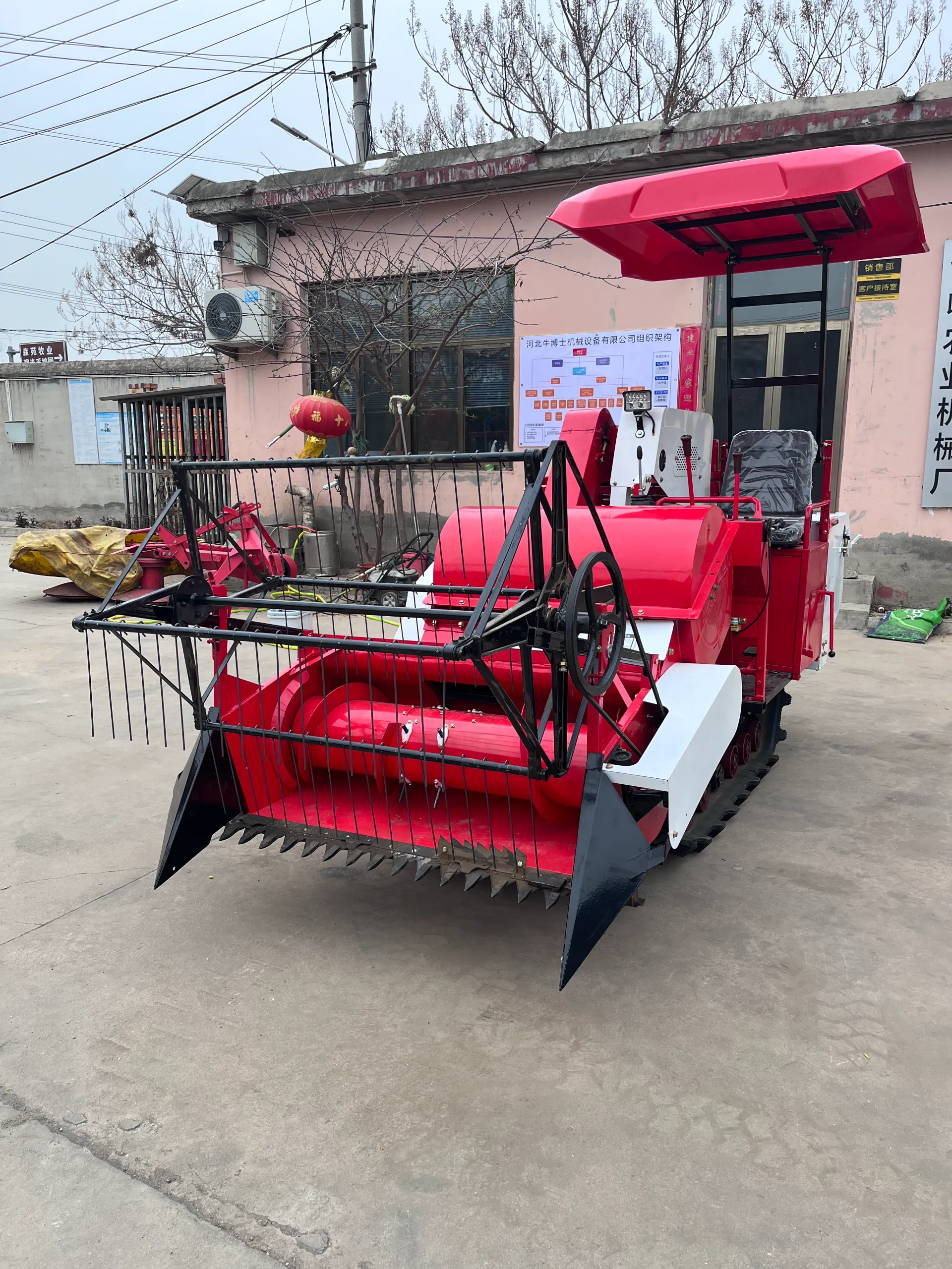 small scale wheat harvester