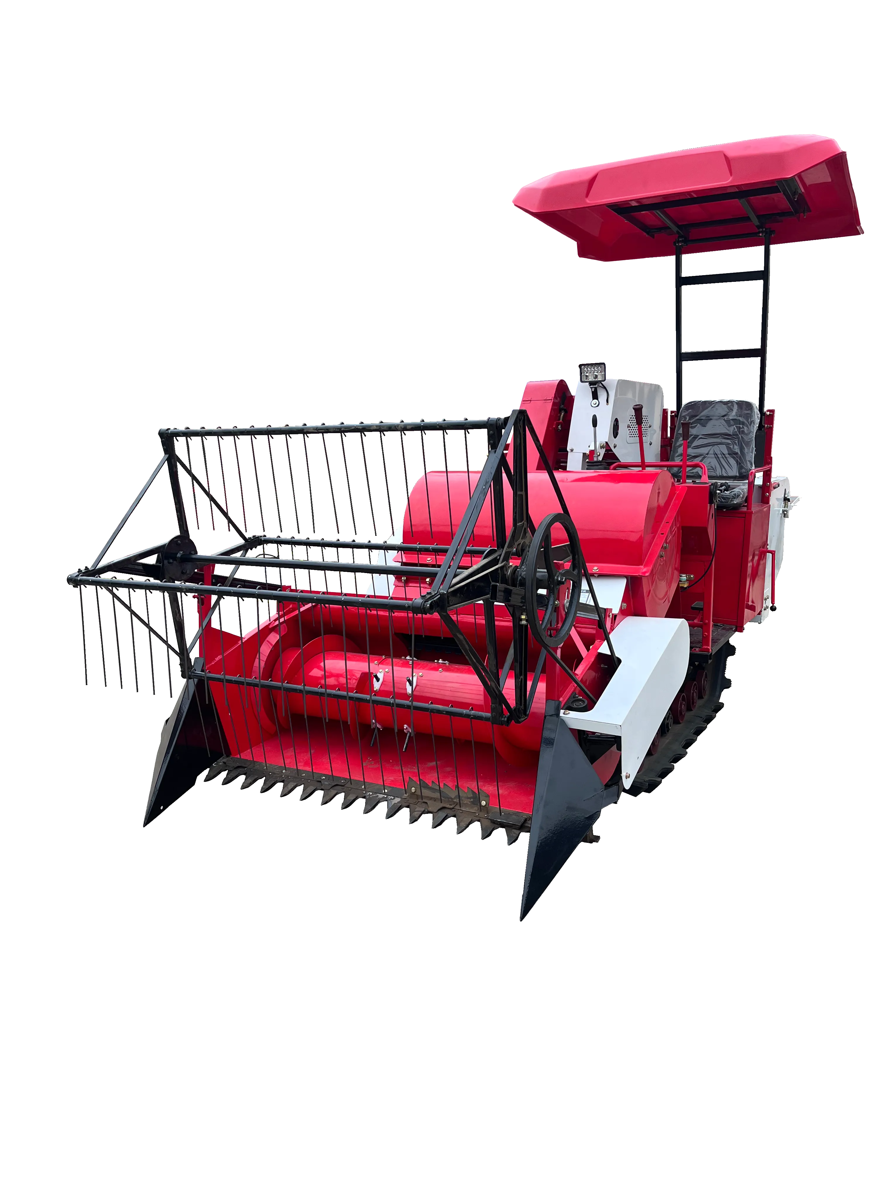 tractor mounted mini combine harvester